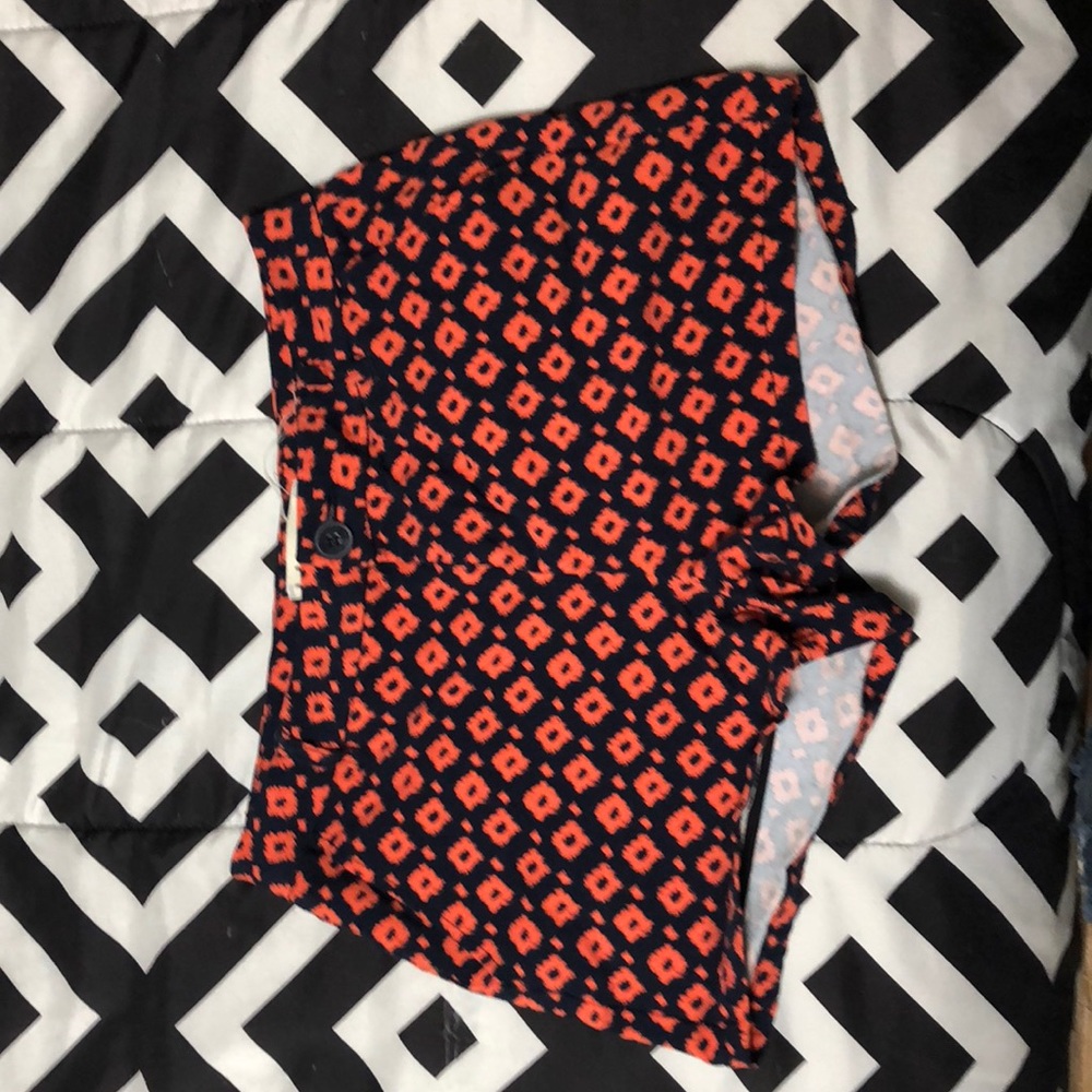 Navy blue and orange shorts 🖤